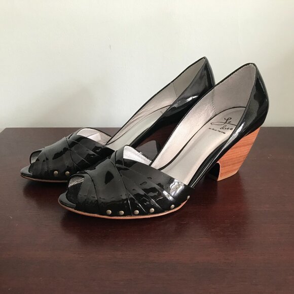 Le Due by Due Farina | Black Patent D'Orsay Heels - Picture 3 of 10